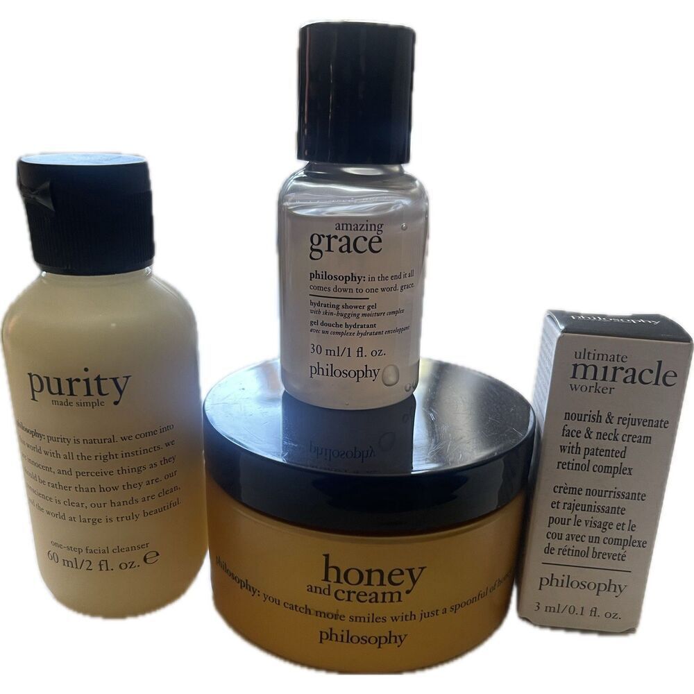 Philosophy LOT Honey and Cream 4oz 120ml Purity Amazing Grace Miracle Sealed